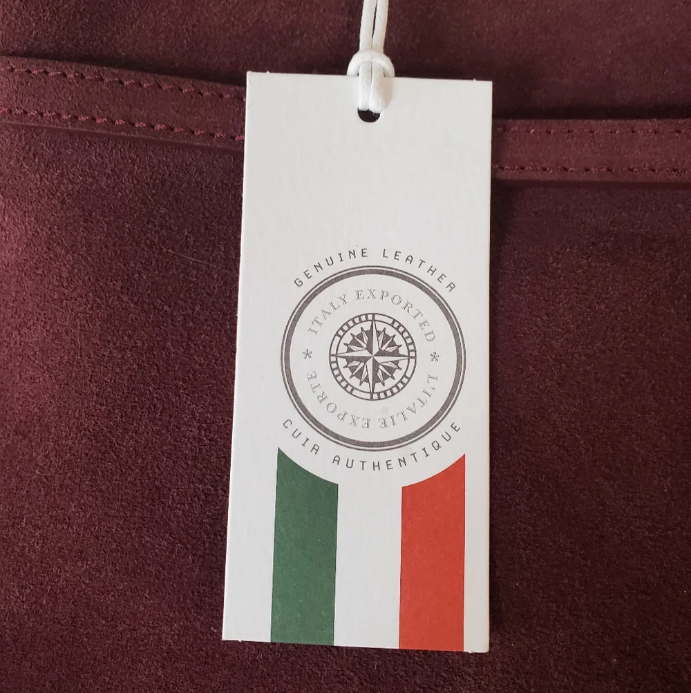 Viola Castellani Ciao! Suede Leather Bag NWT - Picture 9 of 13